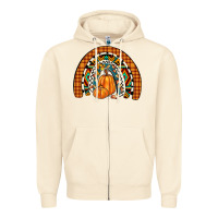 Sandshell fall pumpkin rainbow Zipper Hoodie - JahusDesignShop