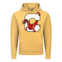 Vintage Mustard suny cortland red dragons Vintage Hoodie - linhVisuals