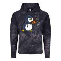Cloud Black penguin playing violin animal Vintage Hoodie - linhVisuals