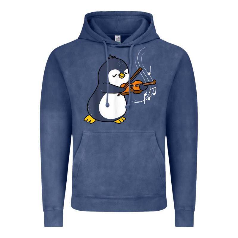 Penguin Playing Violin Animal Vintage Hoodie by linhVisuals | Teevron