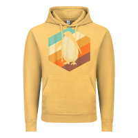 Vintage Mustard penguin retro vintage style penguin Vintage Hoodie - linhVisuals