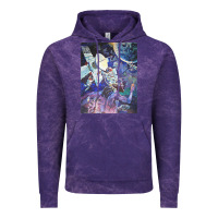 Cloud Purple spaceship earth mural Vintage Hoodie - linhVisuals