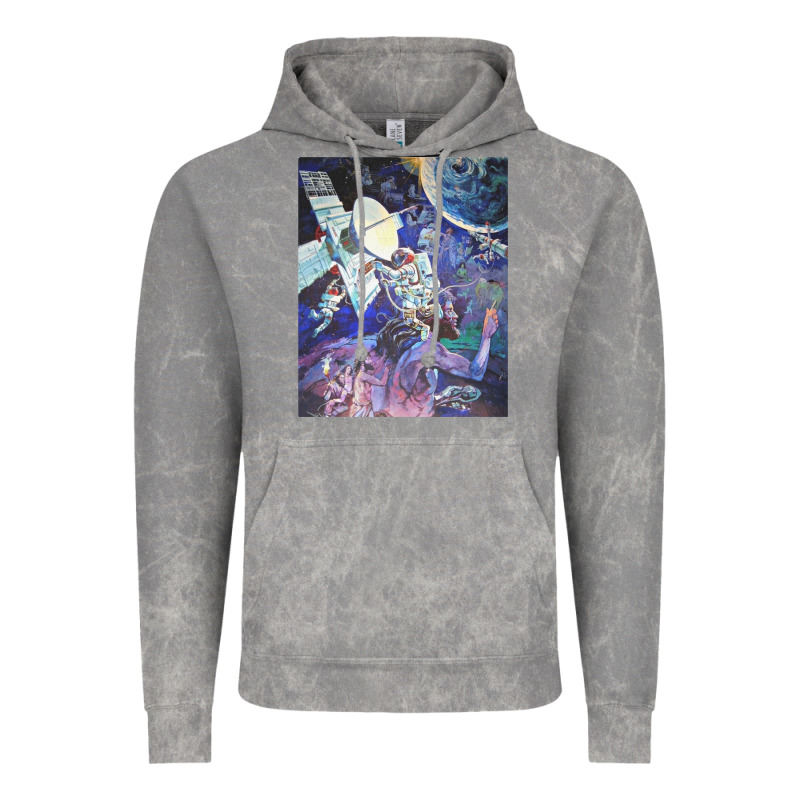 Spaceship Earth Mural Vintage Hoodie by linhVisuals | Teevron