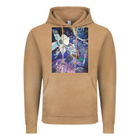 Vintage Camel spaceship earth mural Vintage Hoodie - linhVisuals