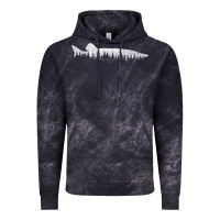 Cloud Black musky pine forest fishing angler Vintage Hoodie - linhVisuals