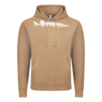 Vintage Coffee musky pine forest fishing angler Vintage Hoodie - linhVisuals