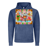 Vintage Denim christmas coffee class Vintage Hoodie - CowhideDigitalArt