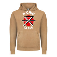 Vintage Camel picnic table parody Vintage Hoodie - linhVisuals
