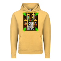 Vintage Mustard four calling birds Vintage Hoodie - linhVisuals