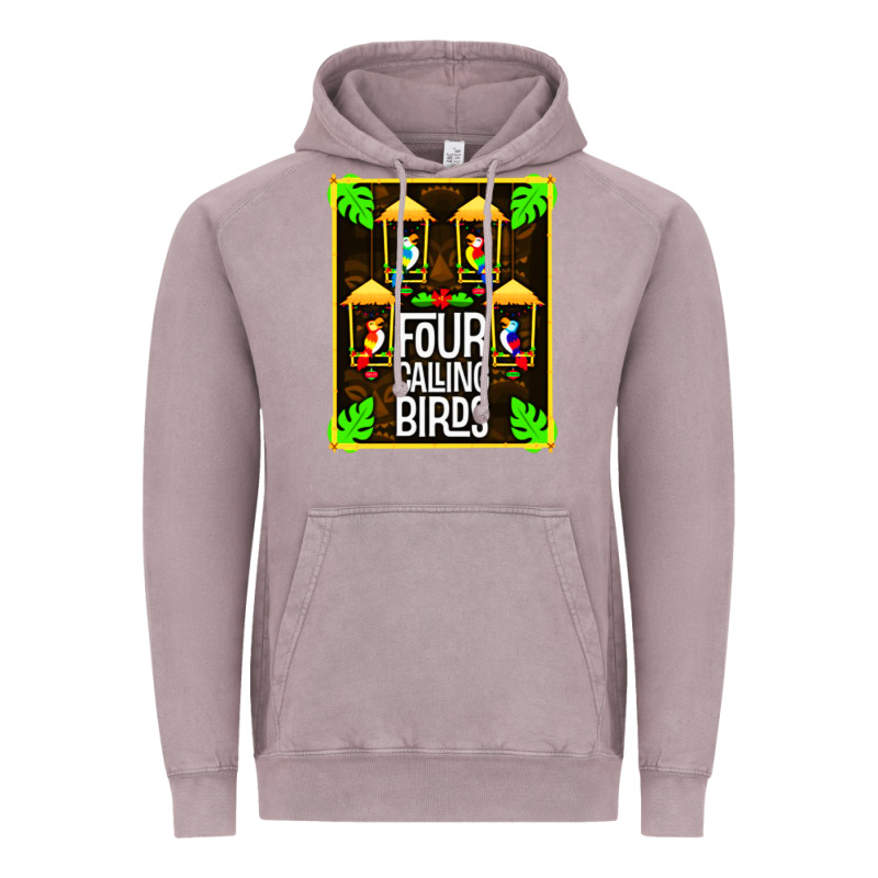 Four Calling Birds Vintage Hoodie by linhVisuals | Teevron