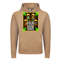 Vintage Coffee four calling birds Vintage Hoodie - linhVisuals