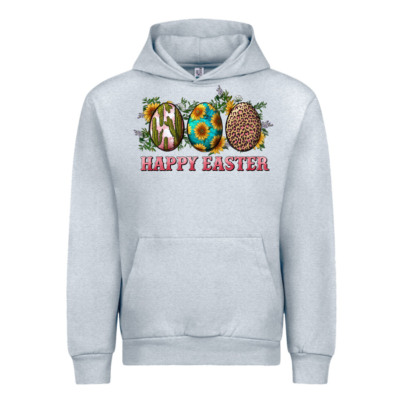 Happy Easter With Western Eggs And Sunflowers Urban Hoodie by RanaPortraitStore | Teevron