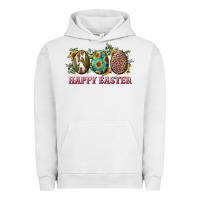 Pigment Lunar Rock Happy Easter With Western Eggs And Sunflowers Urban Hoodie - RanaPortraitStore