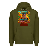 Army Green cowgirls just wanna have fun 12 oz can cooler (regular) Premium Hoodie - Artiststas
