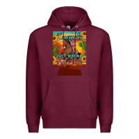 Burgundy cowgirls just wanna have fun 12 oz can cooler (regular) Premium Hoodie - Artiststas
