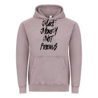 Vintage Zinc make money not friends Vintage Hoodie - linhVisuals