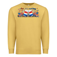 Antique Gold red white and boozy libbey glass Premium Sweatshirt - RanaPortraitStore