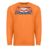 Carrot red white and boozy libbey glass Premium Sweatshirt - RanaPortraitStore