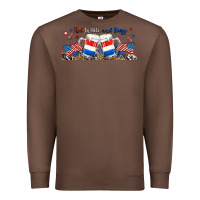 Chestnut red white and boozy libbey glass Premium Sweatshirt - RanaPortraitStore