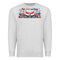 Dove Grey red white and boozy libbey glass Premium Sweatshirt - RanaPortraitStore