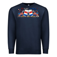 Navy red white and boozy libbey glass Premium Sweatshirt - RanaPortraitStore