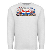Oatmeal Heather red white and boozy libbey glass Premium Sweatshirt - RanaPortraitStore