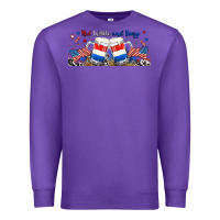 Purple red white and boozy libbey glass Premium Sweatshirt - RanaPortraitStore