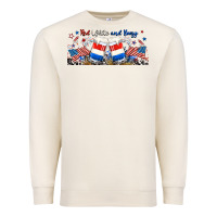 Sandshell red white and boozy libbey glass Premium Sweatshirt - RanaPortraitStore