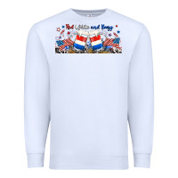 White red white and boozy libbey glass Premium Sweatshirt - RanaPortraitStore