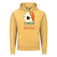 Vintage Mustard Casino Vintage Hoodie - linhVisuals