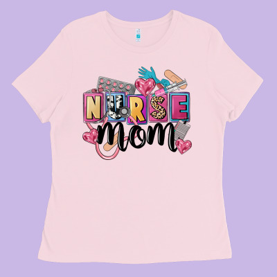 Nurse Mom Ladies Tee Designed By Fadigitalartstudio