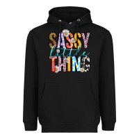 Black sassy little thing Heavyweight Hoodie - RanaPortraitStore