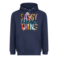 Navy sassy little thing Heavyweight Hoodie - RanaPortraitStore