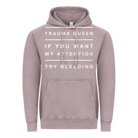 Vintage Zinc emt hoodie funny trauma queen attention bleeding fun gift Vintage Hoodie - linhVisuals