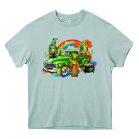 Arona St. Patrick's Day truck with gnomies Heavy Core Tee - CowGirlArtShop