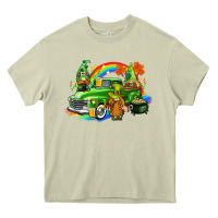 Mossy St. Patrick's Day truck with gnomies Heavy Core Tee - CowGirlArtShop