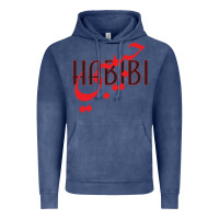 Vintage Denim yallah habibi Vintage Hoodie - linhVisuals