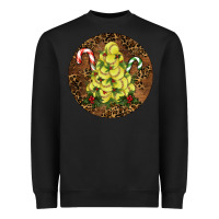 Black Softball Leopard  Christmas Heavyweight Sweatshirt - RanaPortraitStore