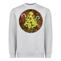 Heather Grey Softball Leopard  Christmas Heavyweight Sweatshirt - RanaPortraitStore