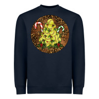 Navy Softball Leopard  Christmas Heavyweight Sweatshirt - RanaPortraitStore