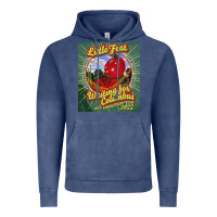 Vintage Denim waiting for columbus - little feat Vintage Hoodie - linhVisuals