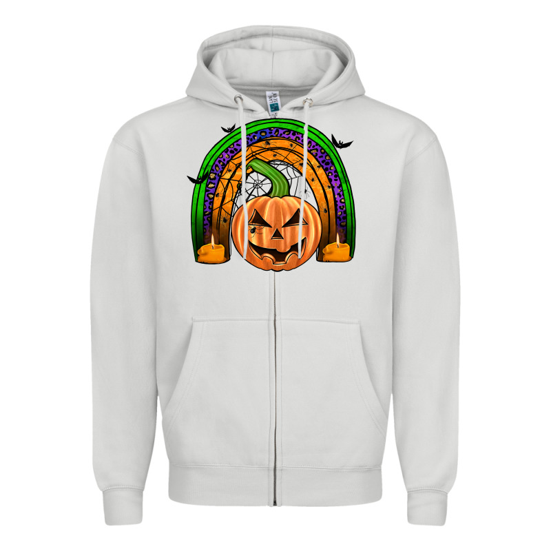 Halloween Rainbow Zipper Hoodie by JahusDesignShop | Teevron
