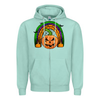 Seafoam halloween rainbow Zipper Hoodie - JahusDesignShop