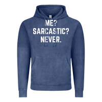 Vintage Denim Me? sarcastic? never - funny sayings Vintage Hoodie - linhVisuals