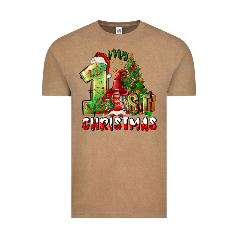 First Christmas Vintage Tee by FaDigitalArtStudio | Teevron