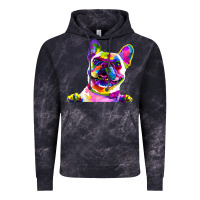 Cloud Black frenchie french bulldog pop art portrait bouledogue t shirt Vintage Hoodie - linhVisuals