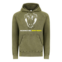 Vintage Olive Against Me! Vintage Hoodie - linhVisuals
