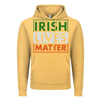 Vintage Mustard irish lives matter Vintage Hoodie - linhVisuals