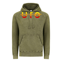 Vintage Olive Ufo Vintage Hoodie - linhVisuals