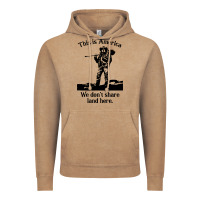 Vintage Coffee this is america we don't share land here Vintage Hoodie - linhVisuals